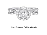 Solid 14k. Gold Genuine 1/2 ctw. Diamond Promise / Engagement Ring