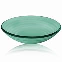 Decolav 1030T-GR 17-Inch Round Tempered Beehive Natural Glass Vessel, Green