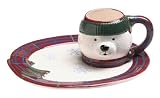 Pfaltzgraff Snow Bear Sculpted Snack Set