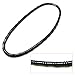 Men's Magnetic Hematite Cylindrical Bead Necklace