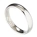 White Tungsten Carbide 5mm Polished Classic Wedding Ring
