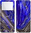 Sapphire Abstract - Apple iPod nano 1G (1st Generation) 1GB/ 2GB/ 4GB Protector Skin Decals - Faceplate Stickers