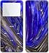 Sapphire Abstract - Apple iPod nano 1G (1st Generation) 1GB/ 2GB/ 4GB Protector Skin Decals - Faceplate Stickers