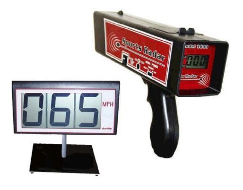 Sports Radar SR-3600 Radar Gun  &  DS400 LCD Screen, Hard Case, Cable, 6V AC Adapter, SRDS-36-Kit
