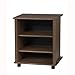 Wood Technology Set of: AR-3GK and AR-28-E Solid Hardwood Espresso 2-Shelf Audio Cabinet With Optio
