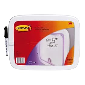 3M Command 17700 Dry Erase Board with Adhesive Strips