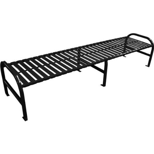 Oakley Series Slatted Backless Bench - Straight Arms - 96
