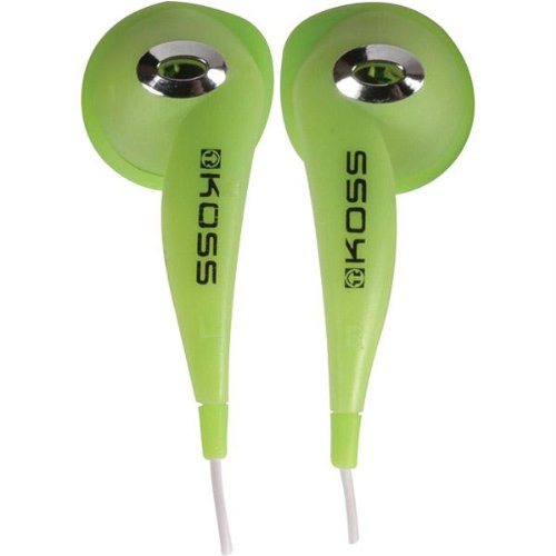 Clear Green Earbud Stereophone L Plug