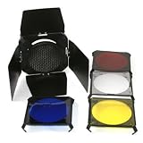 ePhoto Studio Light Barn door Honeycomb barndoor 4 filters by ePhoto INC S_A210
