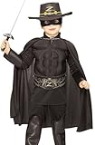 Kids Halloween NEW Boy Zorro Childrens Costume Boys Medium (5-7 years)