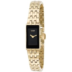 Citizen Ladies EG2702-52E Eco-Drive Silhouette Gold-Tone Watch