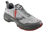 UK Gear PT-03 SC Mens Road Running Shoe - Grey-Red-Black - UK size: 9.5, US size: 10 , EU size: 44