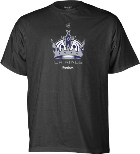 NHL Men's Los Angeles Kings Primary Logo T-Shirt (Black, Medium)