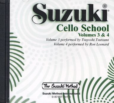 MusicalInstruments: Suzuki Cello School Volumes 3 & 4   Compact Disc  Tsutsumi 