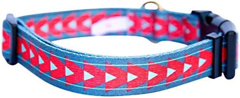 KISS MY MUTT Arrow Print Collar - Maritime - X-Small