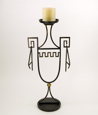 Urn Panel Candlestick