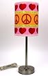 Peace and Love Lamp w/ Nickel Base