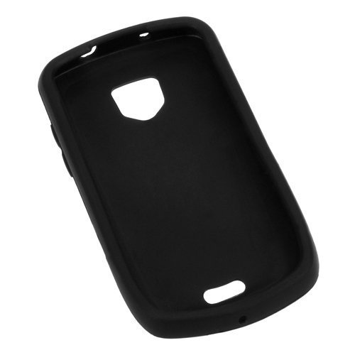 GTMax Soft Rubber Silicone Skin Protector Cover Case - Black for Verizon Samsung Droid Charge i510 / i520