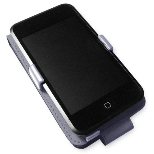 Flip Leather Case for iPod touch/Grey