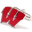 Wisconsin Badgers NCAA Logo'd Executive Cufflinks w/ Jewelry Box