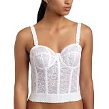 Goddess Women's Lace Bustier Bra, White, 48F