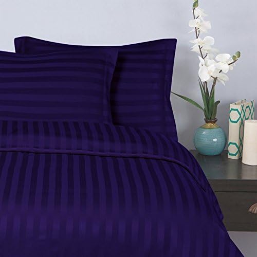 Super Soft and Elegant 4PC Sheet Set 800 Thread Count Cal-King 100% Organic Cotton Beige Stripe by sjd Store
