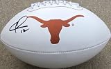 COLT MCCOY SIGNED AUTOGRAPHED FOOTBALL TEXAS LONGHORNS COA + HOLOGRAM