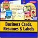 Software : Business Cards, Labels & Resumes