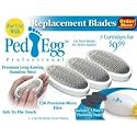 PedEgg Professional Foot File Replacement Blades- 3 Pack