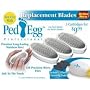 PedEgg Professional Foot File Replacement Blades- 3 Pack