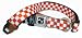 Red Checkered Seat Belt Buckle Dog Collar 1" wide 9-15" long