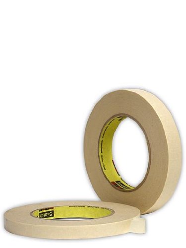 Scotch Masking Tape, 2 inches x 60 yards, Tan, 1 Roll of Tape (202)