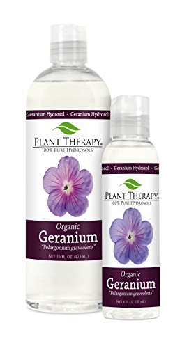 Organic Geranium Hydrosol (Flower Water, Floral Water, Hydrolats, Distillates) Bi-Product of Essential Oils