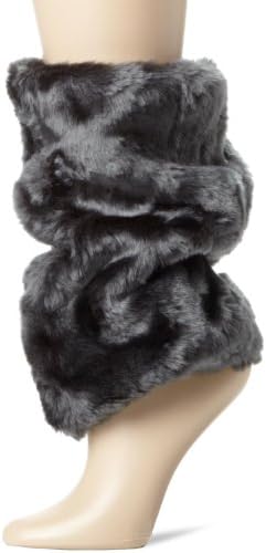 Modern Heritage Women's Chunky Faux Fur Legwarmer, Grey, One Size