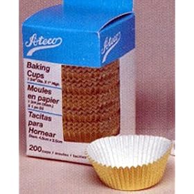 Ateco Baking Cups - Gold Foil - Small - 200 by Ateco