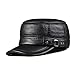 lethmik Vintage Military Hats Cadet Hat Army Hats Style Genuine Leather Camo Hats