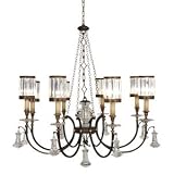 Fine Art Lamps 585240 Large 8LT Chandelier Eaton Place Old World Indoor Lighting