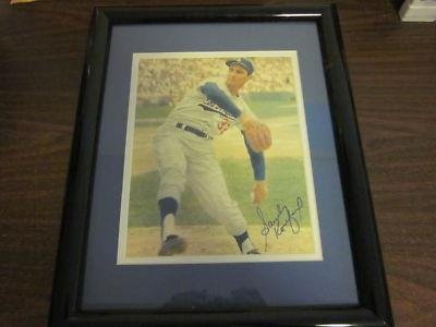 Sandy Koufax LA Dodgers Auto Framed Photo B & E Holo - Framed MLB Photos, Plaques, and Collages
