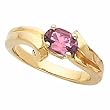 14K Yellow Gold Pink Tourmaline Ring