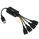 DSI Smart Hub USB 2.0 High Speed 4-Port Hub for Sony Playstation 3 PS3 Slim Xbox 360 Nintendo Wii