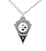 Pittsburgh Steelers Chain Necklace & Pewter Pendant - NFL Football Fan Shop Sports Team Merchandise