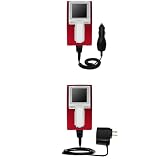 Essential Kit for the iRiver H10 20GB - includes Car and Wall Charger with Rapid Charge Technology - Gomadic Brand w/ TipExchange Technology