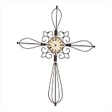 Spanish Mission Cross Wall Clock