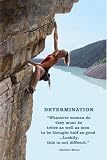 Motivational Freeclimbing Freiklettern Sport Poster