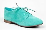 Breckelles SANDY-31 Basic Classic Lace Up Flat Oxford Shoe