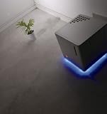 アピックス スチーム式アロマ加湿器 CUBE ブラック AHD-030-BK