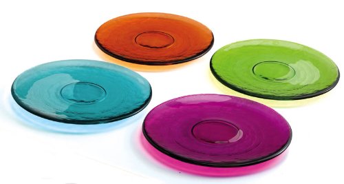Colorful Recycled Sm. Glass Plates