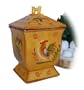 Sunshine Rooster Hand-painted Cookie Jar