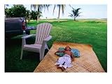 Boy Sleeping Outside Vaoto Lodge, Manua'a Islands, American Samoa Photographic Poster Print by Peter Hendrie, 16x12
