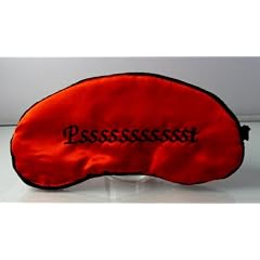 Schlafmaske, Text: "Pssssssssssst", Augenmaske